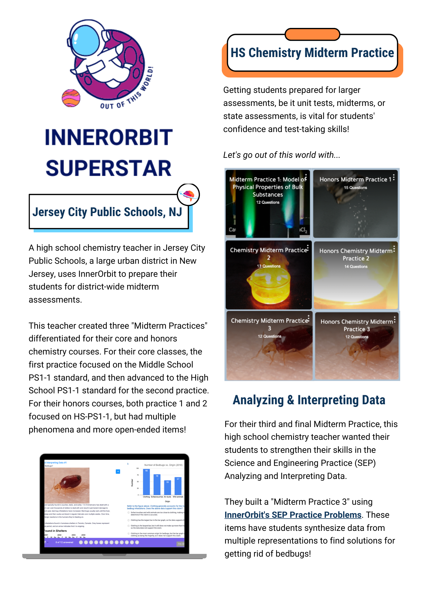 InnerOrbit Superstar Midterm Practice - Jersey City HS Chem